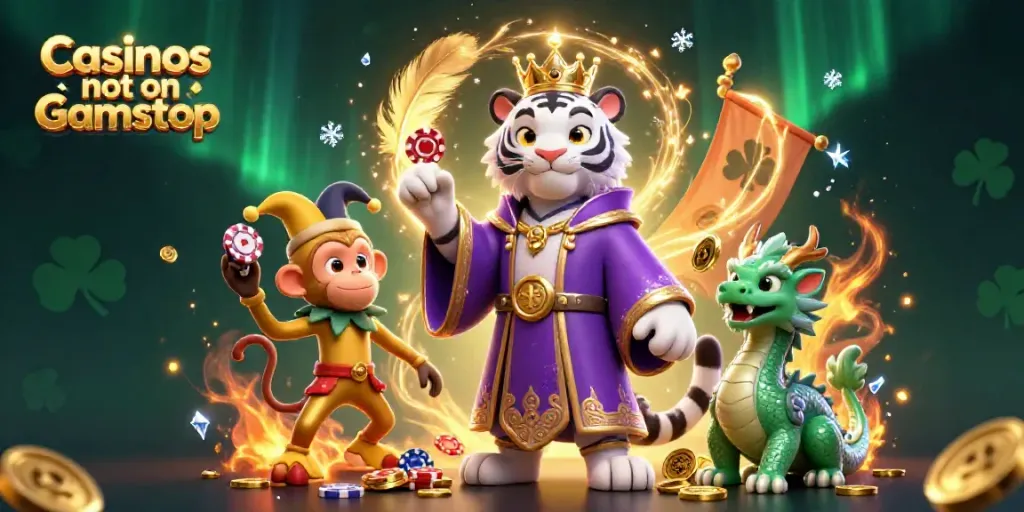 Engage in thrilling gaming action at top Casinos not on Gamstop featuring vibrant 3D characters.